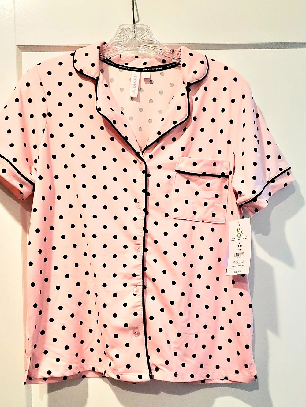 Joyspun Pink Pajama Top NWT